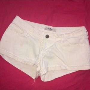 White Jean Shorts